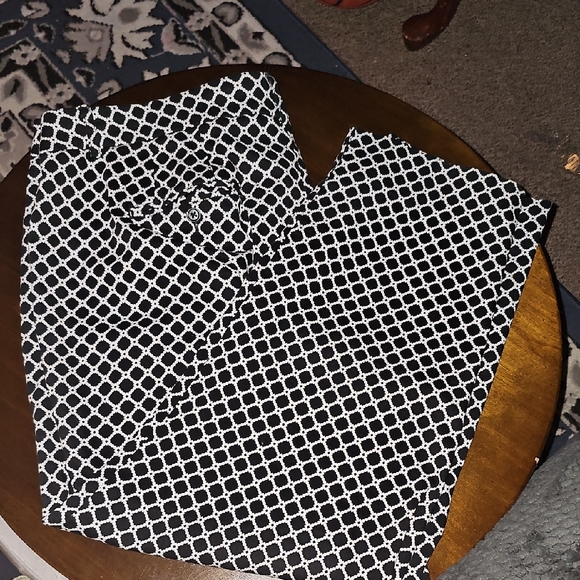 Zac & Rachel Pants - Zac & Rachel Black and White Geometric Pants